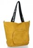 Roberto Ricci Firmowe Torebki Damskie Shopper w rozmiarze XL Musztarda